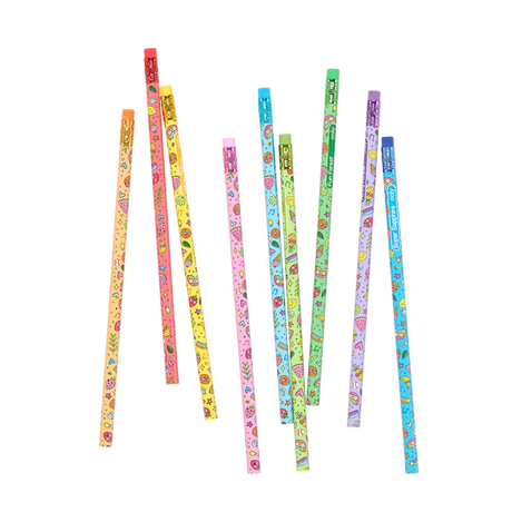 Ooly: ścieralne kredki ołówkowe o zapachu owoców Color Doodlers 12 szt. - Noski Noski