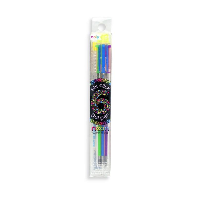 Ooly: sześciokolorowy długopis żelowy Neonowy - Noski Noski