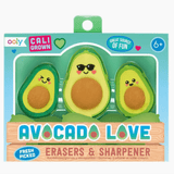 Ooly: temperówka i gumki Avokado Love - Noski Noski