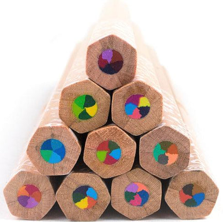 Ooly: wielokolorowe kredki Kaleidoscope 10 kolorów - Noski Noski