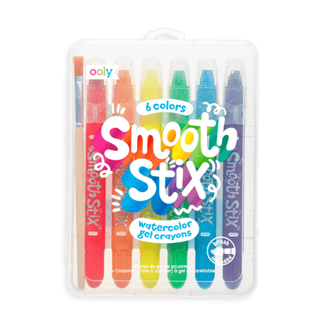 Ooly: wodne kredki żelowe Smooth Stix 6 kolorów - Noski Noski