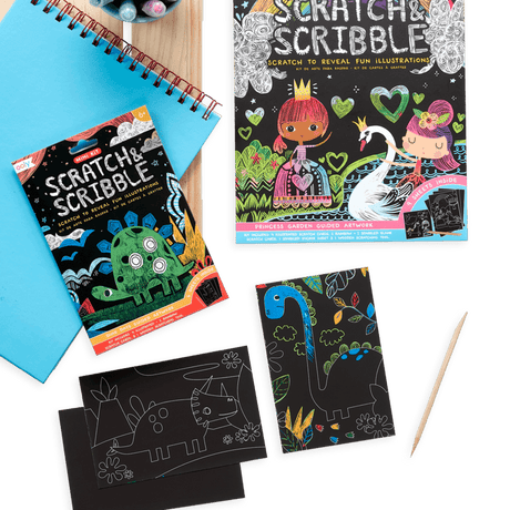 Ooly: wydrapywanka Mini Scratch & Scribble - Noski Noski