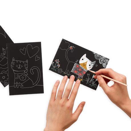 Ooly: wydrapywanka Mini Scratch & Scribble - Noski Noski