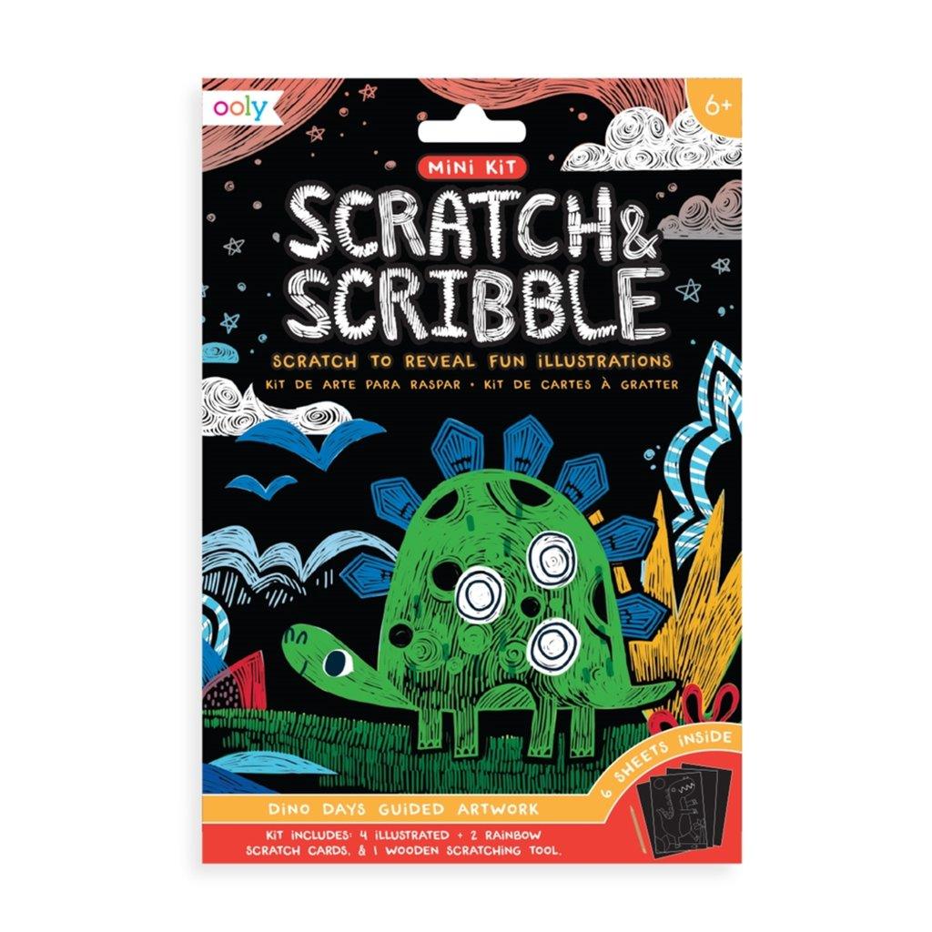 Ooly: wydrapywanka Mini Scratch & Scribble - Noski Noski