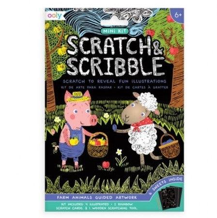 Ooly: wydrapywanka Mini Scratch & Scribble - Noski Noski