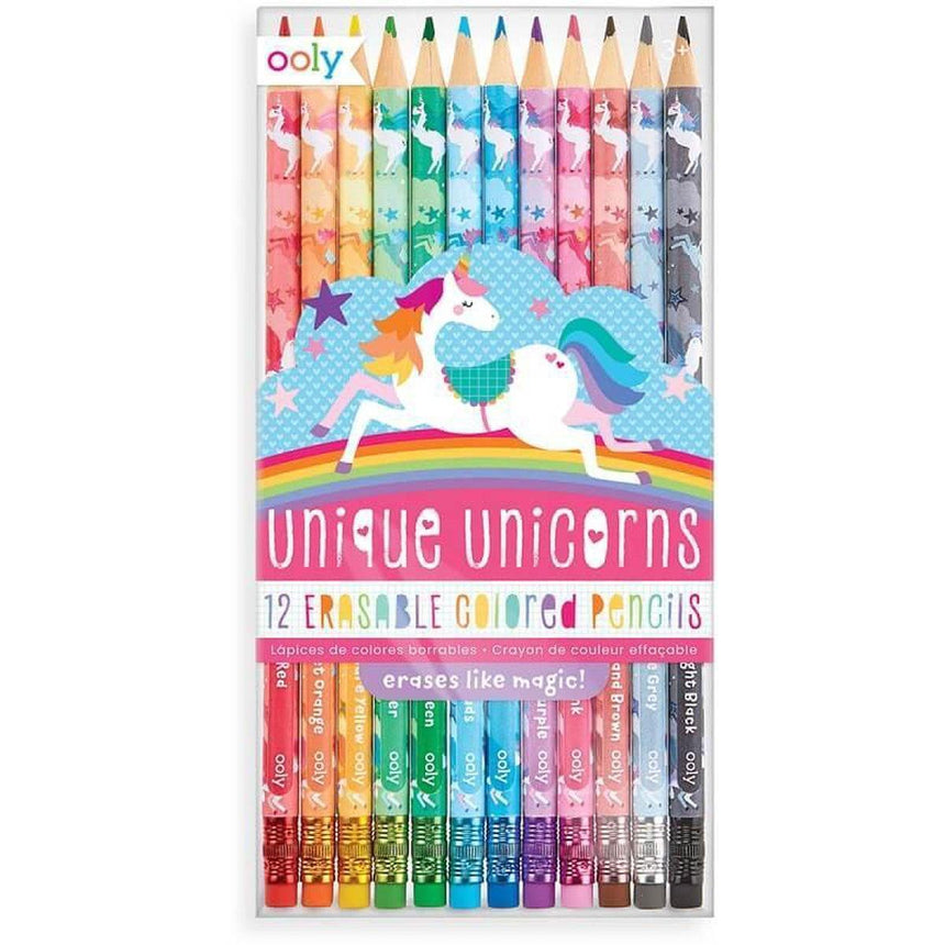 Ooly: zmazywalne kredki ołówkowe jednorożce Unique Unicorns - Noski Noski