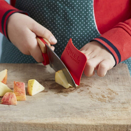 Żelowa osłona na palce do krojenia Opinel Le Petit Chef dla dzieci, chroniąca przed skaleczeniami i ucząca technik.