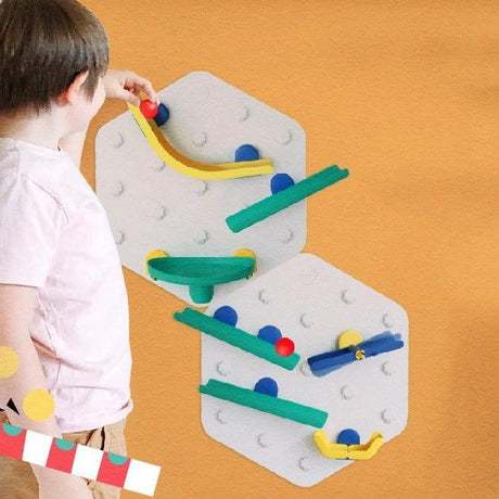 Oribel: podwójny kulodrom VertiPlay STEM Marble Run Crayon Edition - Noski Noski