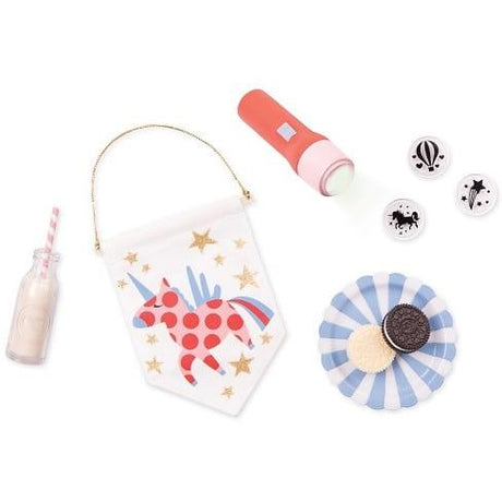 Our Generation: akcesoria na nocowankę z latarką dla lalki Starlight Bedtime Set - Noski Noski