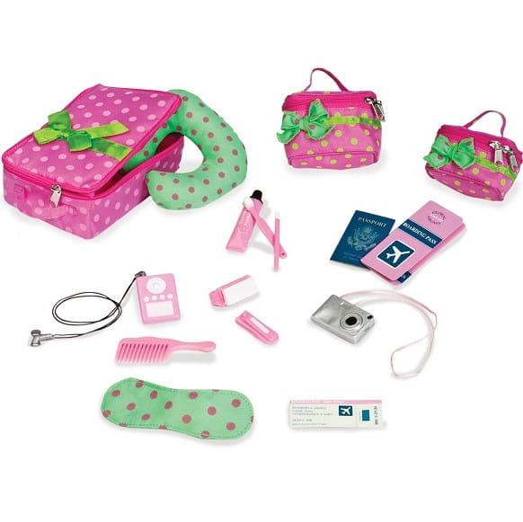 Walizka dla lalki Barbie Our Generation, kompletna z akcesoriami, idealna na ekscytujące podróże i przygody.