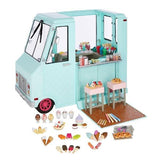 Our Generation: ciężarówka z lodami dla lalek Sweet Stop Ice Cream Truck - Noski Noski