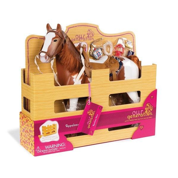 Our Generation: duży koń dla lalki Appaloosa 50 cm - Noski Noski