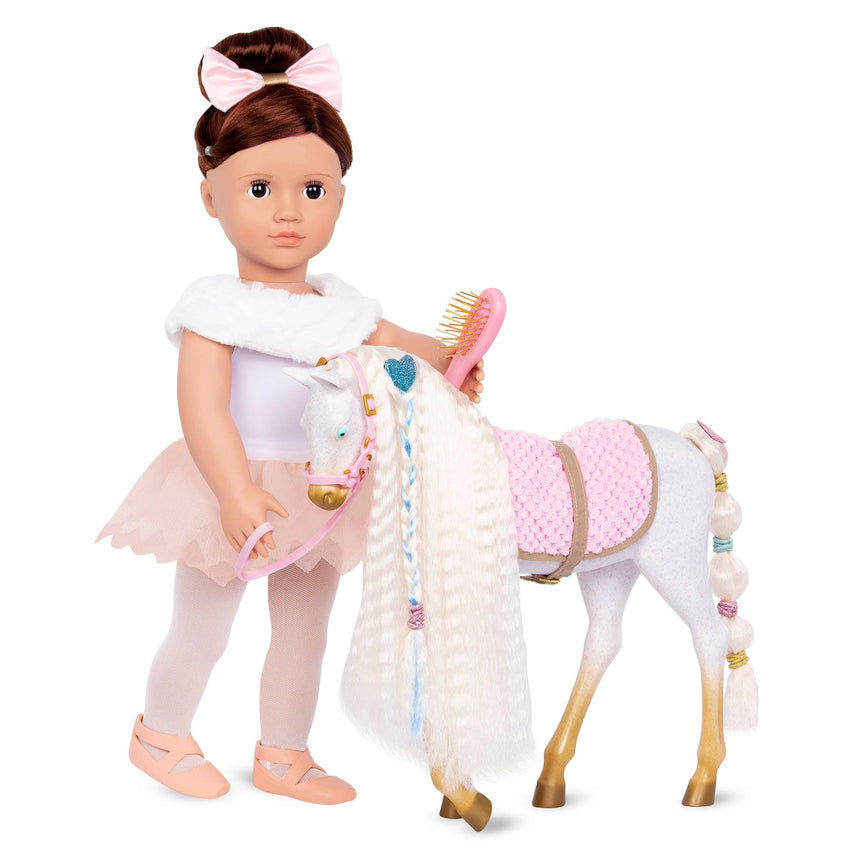 Our Generation: koń źrebak do czesania i stylizacji Andalusian 30 cm - Noski Noski
