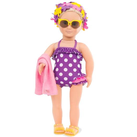 Our Generation: kostium kąpielowy i czepek dla lalki Beachy Keen - Noski Noski