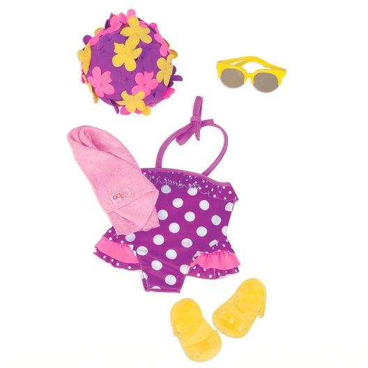 Our Generation: kostium kąpielowy i czepek dla lalki Beachy Keen - Noski Noski