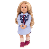 Our Generation: lalka w kamizelce w lamy Amalia 46 cm - Noski Noski