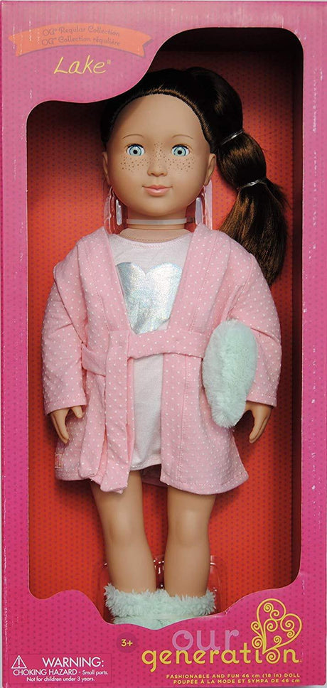 Our Generation: lalka w szlafroku Lake 46 cm - Noski Noski