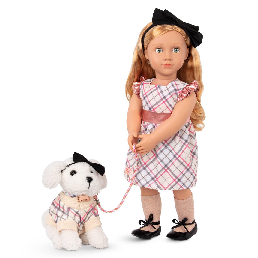 Our Generation: lalka z pieskiem Callista 46 cm - Noski Noski