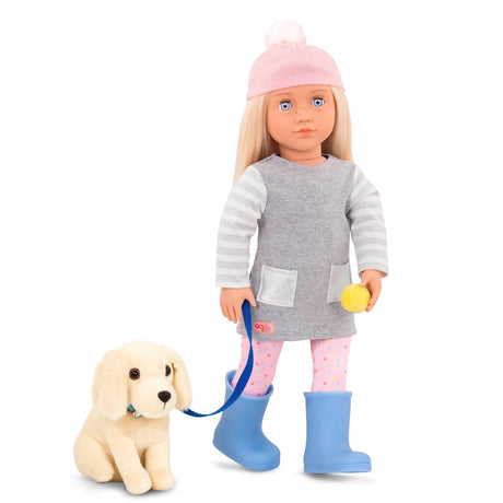 Our Generation: lalka z pieskiem Meagan 46 cm - Noski Noski