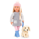 Our Generation: lalka z pieskiem Meagan 46 cm - Noski Noski