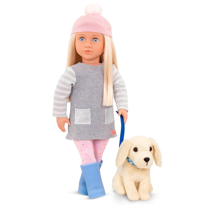 Our Generation: lalka z pieskiem Meagan 46 cm - Noski Noski