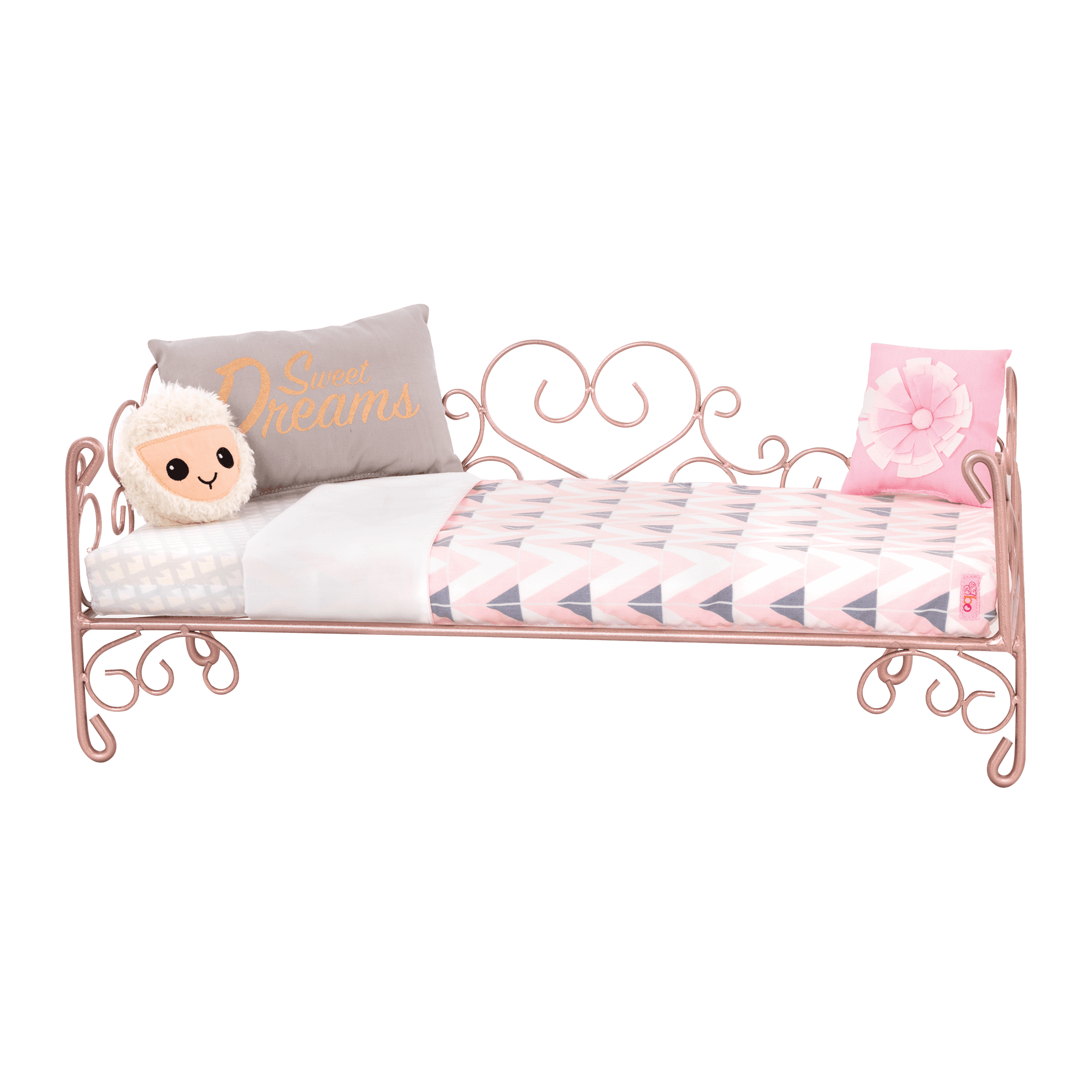 Our Generation: łóżko dla lalki Sweet Dreams Scrollwork Bed - Noski Noski
