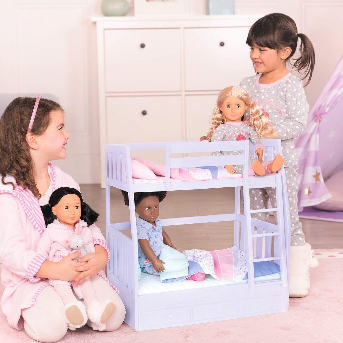 Our Generation: łóżko piętrowe dla lalek Dream Bunks - Noski Noski
