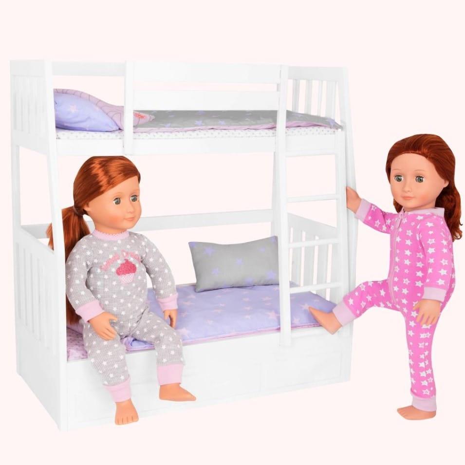 Our Generation: łóżko piętrowe dla lalek Dream Bunks - Noski Noski