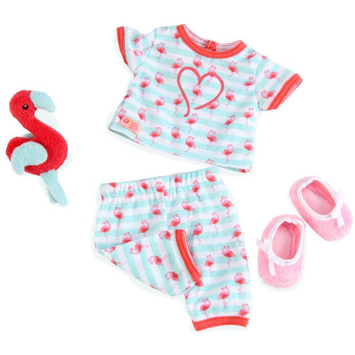 Our Generation: piżama we flamingi dla lalki Early Bird - Noski Noski