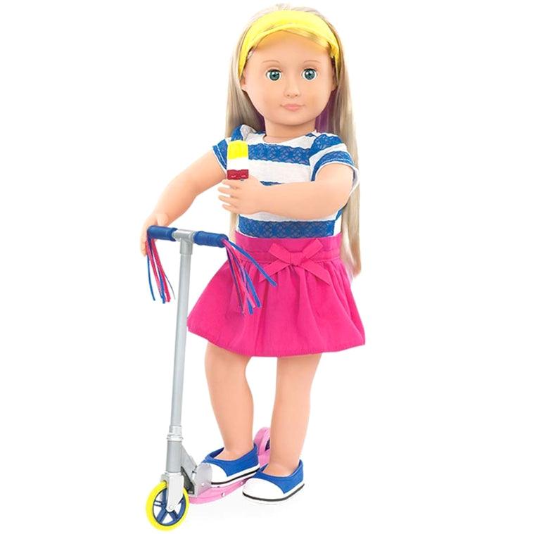Our Generation: zestaw deluxe hulajnoga dla lalek Cute to Scoot - Noski Noski