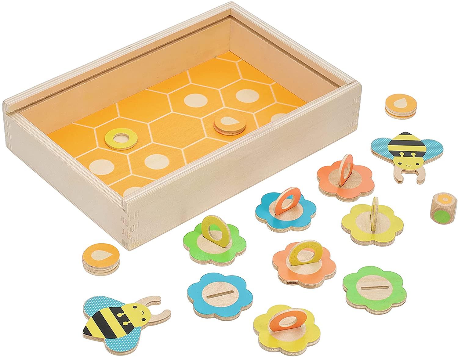 Petit Collage: drewniana gra pszczoły Save The Bees - Noski Noski