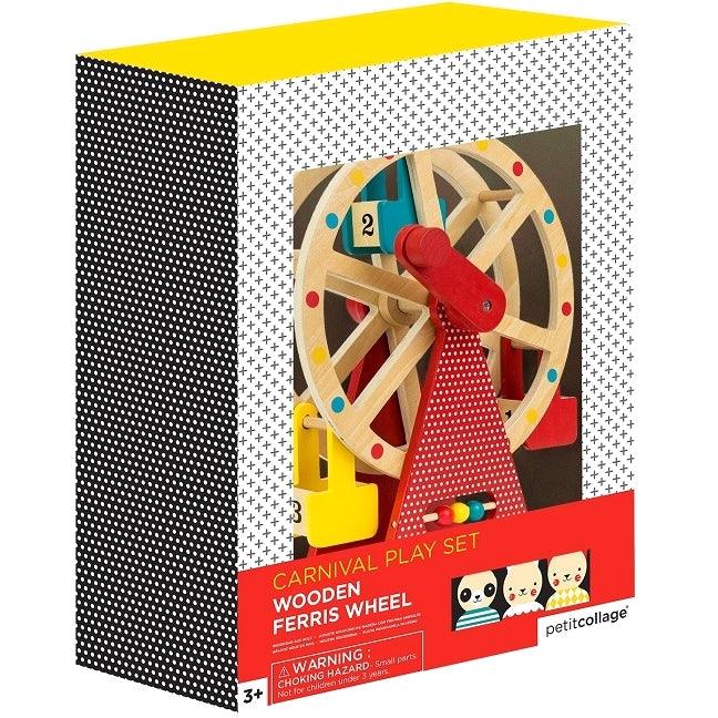 Petit Collage: drewniana obrotowa karuzela Ferris Wheel - Noski Noski