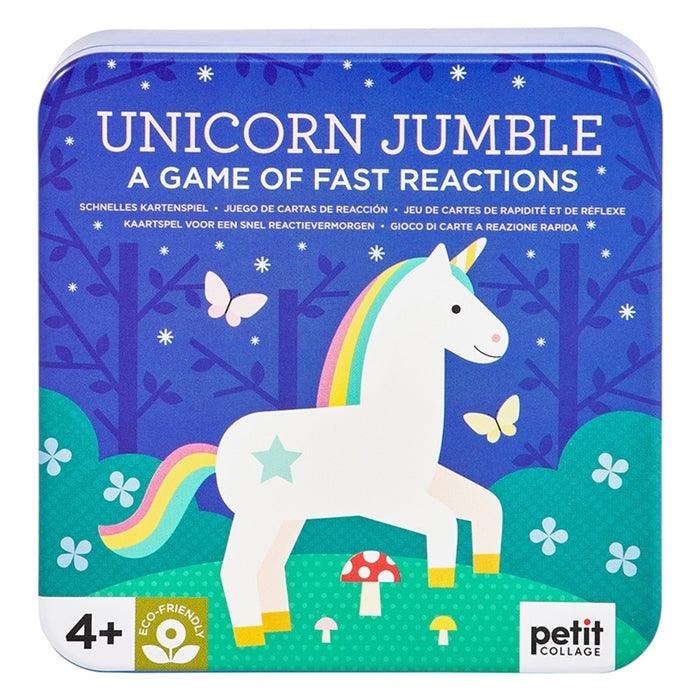 Petit Collage: gra mistrz refleksu Unicorn Jumble - Noski Noski