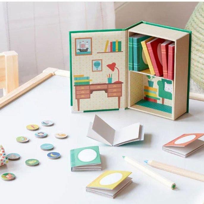 Petit Collage: gra opowiedz historię Little Library Storytelling Box - Noski Noski