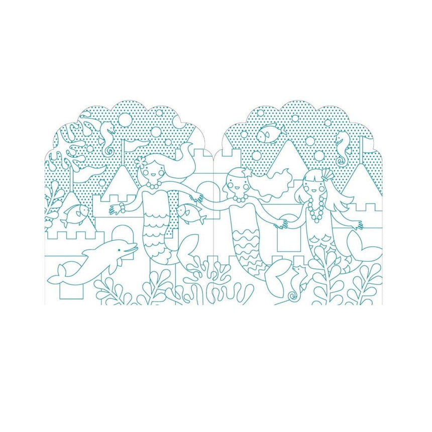 Petit Collage: kolorowanka z naklejkami Colouring Book + Stickers - Noski Noski