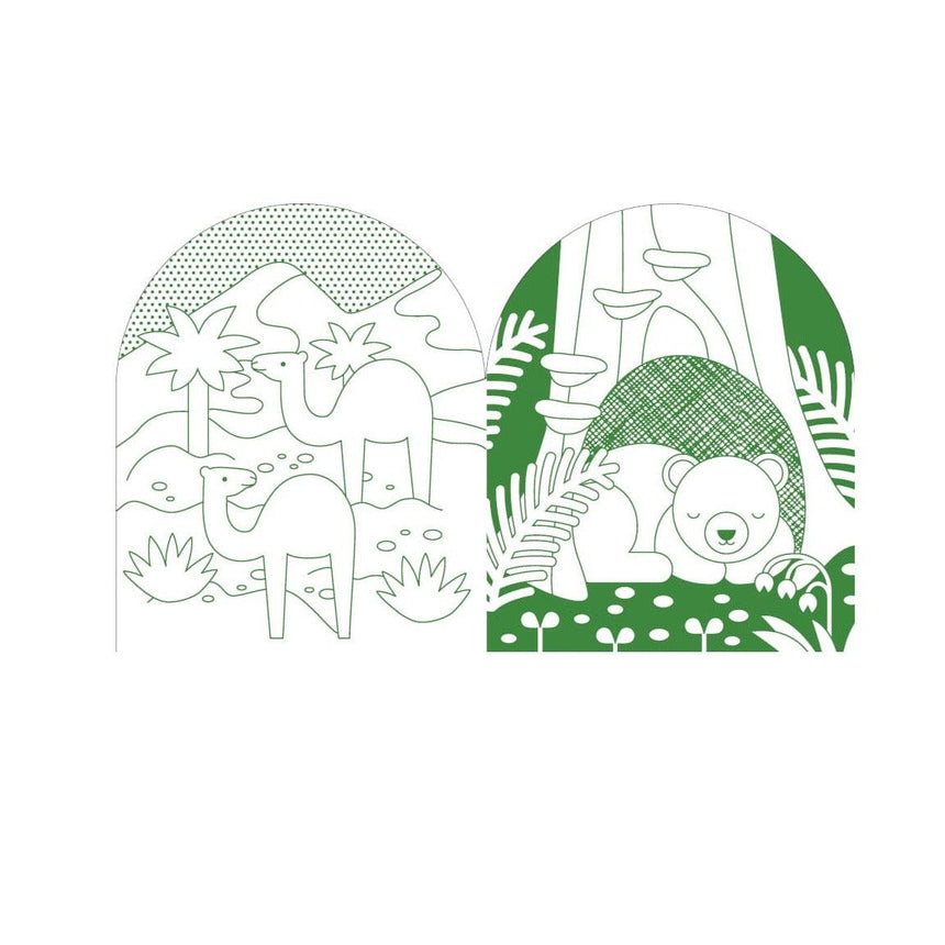 Petit Collage: kolorowanka z naklejkami Colouring Book + Stickers - Noski Noski