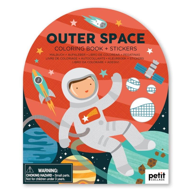 Petit Collage: kolorowanka z naklejkami Colouring Book + Stickers - Noski Noski