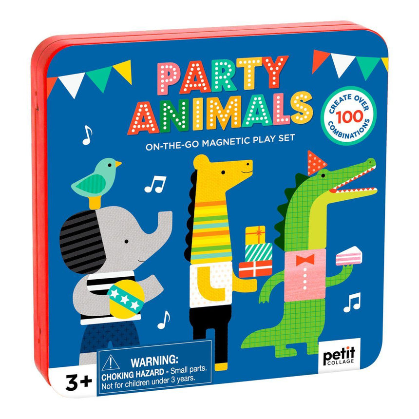 Petit Collage: magnetyczna układanka Party Animals - Noski Noski