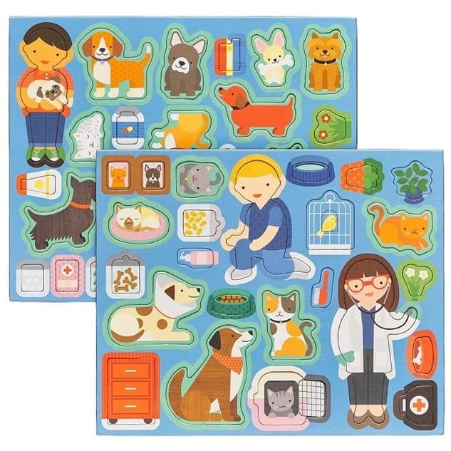 Petit Collage: magnetyczna układanka weterynarz Pet Hospital - Noski Noski