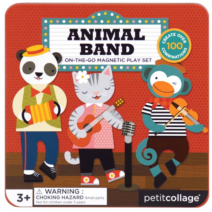 Petit Collage: magnetyczni muzykanci Animal Band - Noski Noski