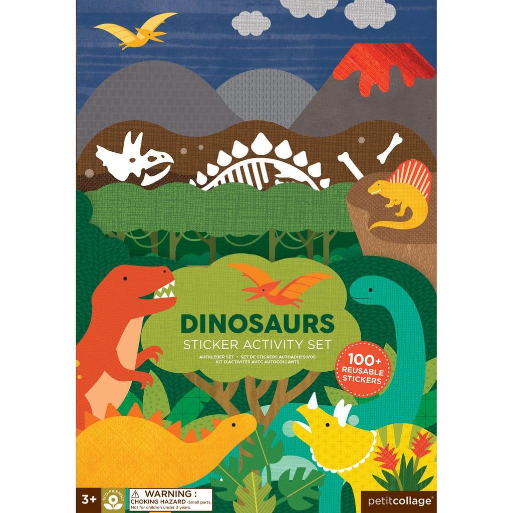 Petit Collage: naklejki wielokrotnego użytku Dinozaury - Noski Noski