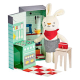 Petit Collage: przytulanka w pudełku zajączek Rubie The Rabbit Playset - Noski Noski