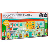 Petit Collage: puzzle obserwacyjne dom Follow + Spot In Our House - Noski Noski