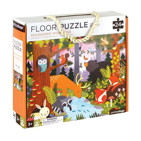 Petit Collage: puzzle podłogowe las Enchanted Woodland - Noski Noski