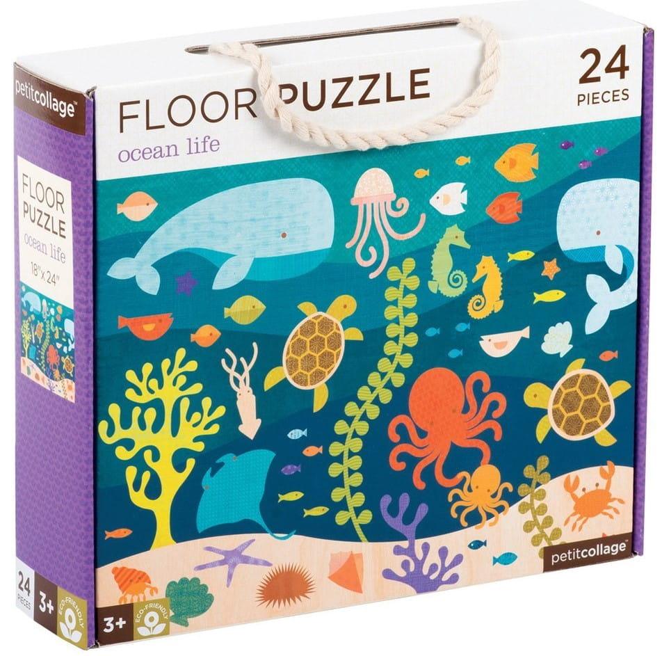 Petit Collage: puzzle podłogowe Ocean - Noski Noski
