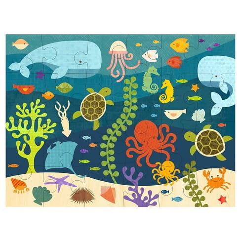 Petit Collage: puzzle podłogowe Ocean - Noski Noski