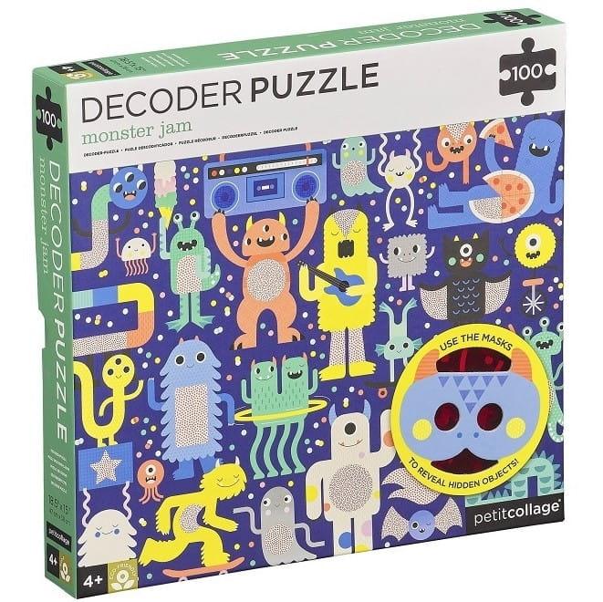 Petit Collage: puzzle ukryte obrazki Decoder Monster Jam - Noski Noski