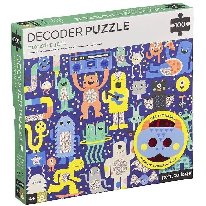 Petit Collage: puzzle ukryte obrazki Decoder Monster Jam - Noski Noski