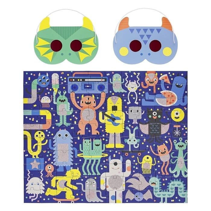 Petit Collage: puzzle ukryte obrazki Decoder Monster Jam - Noski Noski