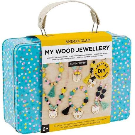 Petit Collage: walizeczka DIY biżuteria My Wood Jewellery - Noski Noski